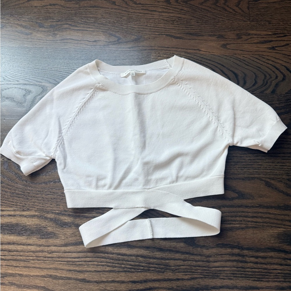 Endless Rose Ivory Knit Crop Top